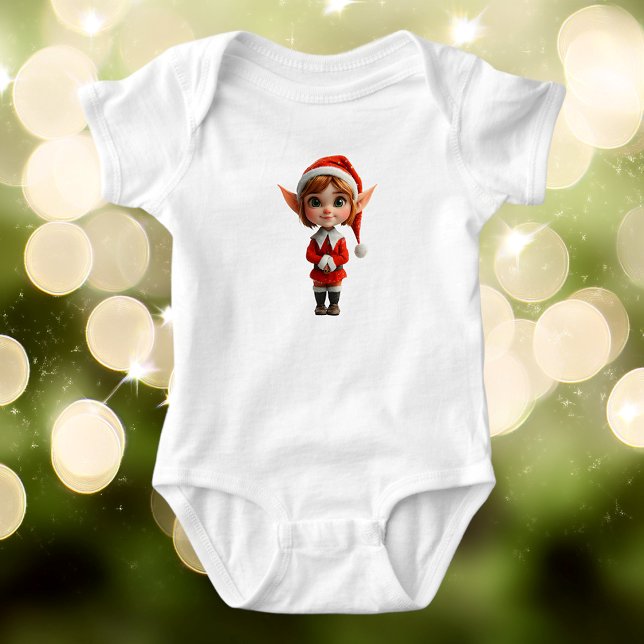 Body Combinaison bébé Fille Elf Noël Perky (Créateur téléchargé)