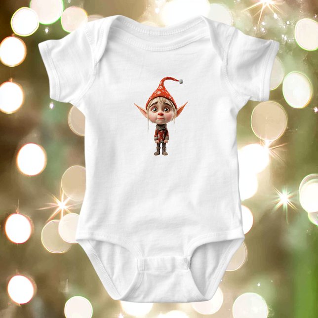 Body Combinaison bébé fille fragile elfe de Noël (Créateur téléchargé)