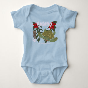 Body Combinaison bébé Hawaï Mignonne Tortue de Mer Trop