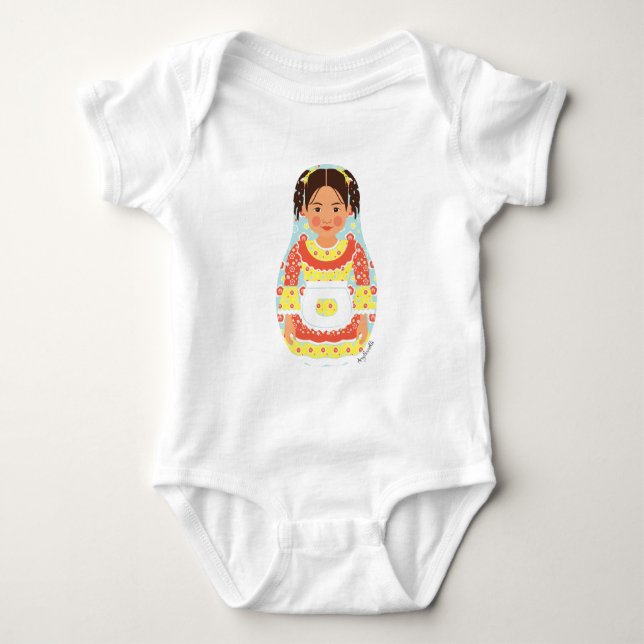Body Combinaison bébé Matryoshka chilienne (Devant)