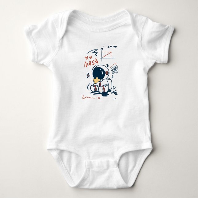 Body Combinaison bébé mignonne de dessin animé d'astron (Devant)