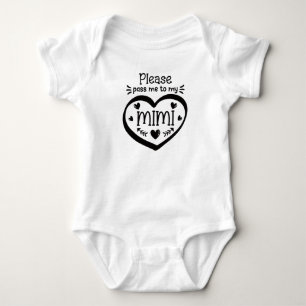 Body Combinaison bébé MIMI, cadeau bébé Mimi