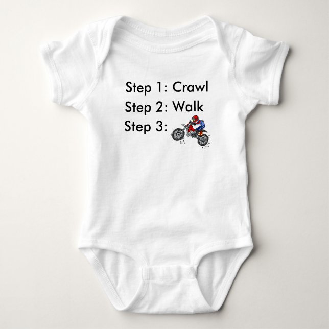 Body Combinaison Bébé Motocross Crawl Walk Dirt Bike (Devant)