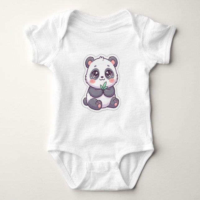 Body Combinaison bébé panda kawaii (Devant)