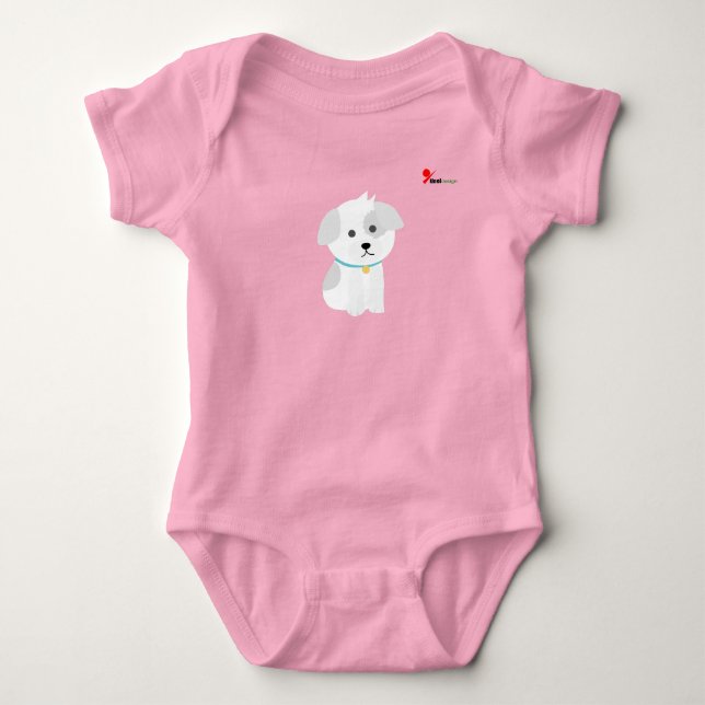 Body Combinaison bébé Petit Chien  (Devant)