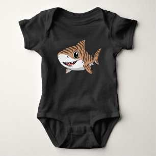 Body Combinaison bébé requin tigre dessin animé mignon