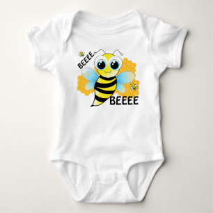 Body Combinaison bleue et jaune BEEEES & ruche pour béb