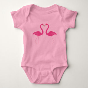 Body Combinaison corps Flamants roses s'embrassant