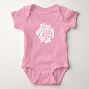 Body Combinaison de bébé de rose blanc