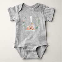 Combinaison de naissance Cerf Winter Onederland 1 