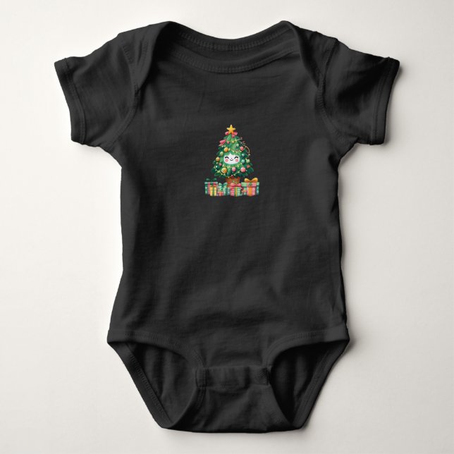 Body combinaison de Noël bébé unisexe (Devant)