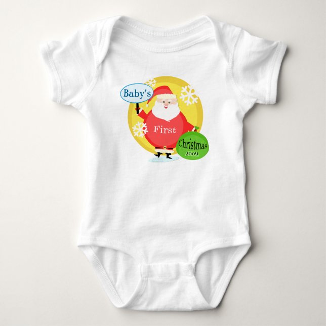 Body Combinaison de Noël du bébé de personnaliser (Devant)