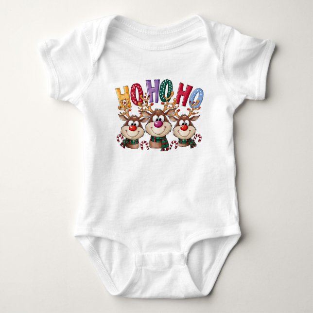 Body Combinaison de Noël pour bébé (Devant)