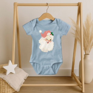 Body Combinaison de Noël rose vintage pour bébé avec Pè