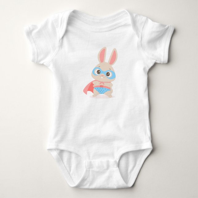 Body Combinaison de nuit pour bébé Superhero Bunny Rabb (Devant)