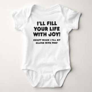 Body Combinaison drôle remplie de joie et de caca