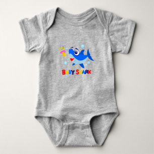 Body Combinaison du football de bébé de requin de bé