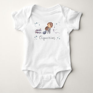 Body Combinaison et T-Shirt bébé Aquarius Zodiac Bay