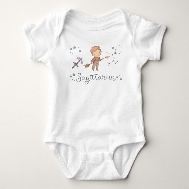 Body Combinaison et T-Shirt Bébé Sagittaire (Devant)