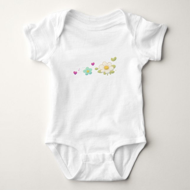 Body Combinaison fleurie mignonne (Devant)