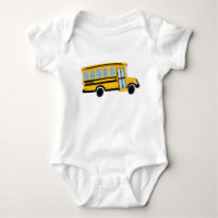Combinaison mignonne de bébé d'autobus scolaire