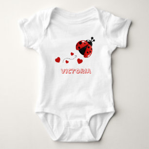 Body Combinaison mignonne rouge et noire de coccinelle