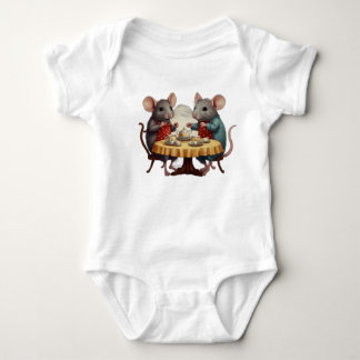 Body Combinaison pour bébé adorable avec souris jouissa