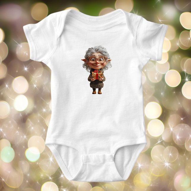 Body Combinaison pour bébé lutin de Noël enseignant (Créateur téléchargé)