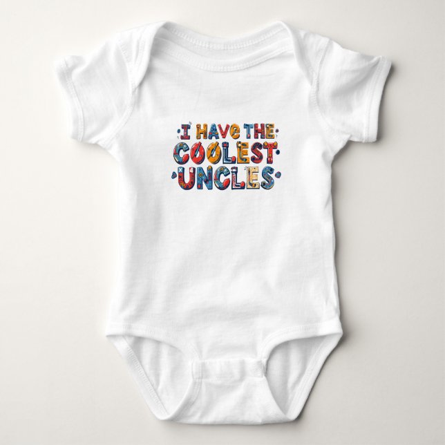 Body Combinaison une pièce pour bébé hockey pour oncles (Devant)