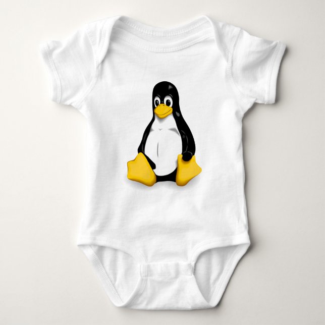 Body Combinaisons de bébé de Linux Tux (Devant)