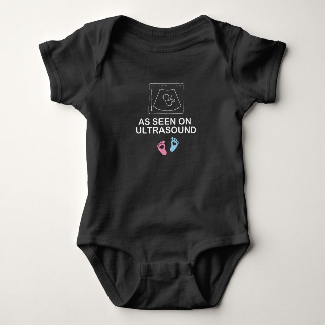 Body Comme vu à l'échographie, bébé Cadeau bébé origina (Devant)