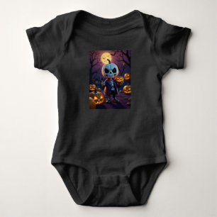 Body Compagnon squelette de patch de citrouille