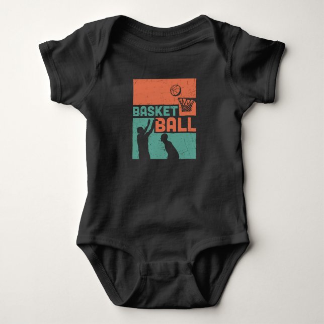 Body Conception de basket-ball vert et orange magnifiqu (Devant)