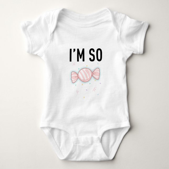 Body Conception de bonbons pour bébé adorable - "JE SUI (Devant)
