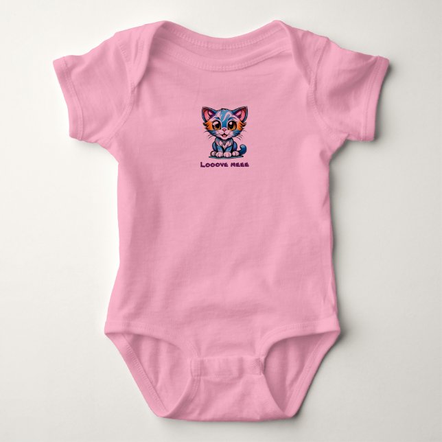 Body Conception de chat Tie-Dye Love Me (Devant)
