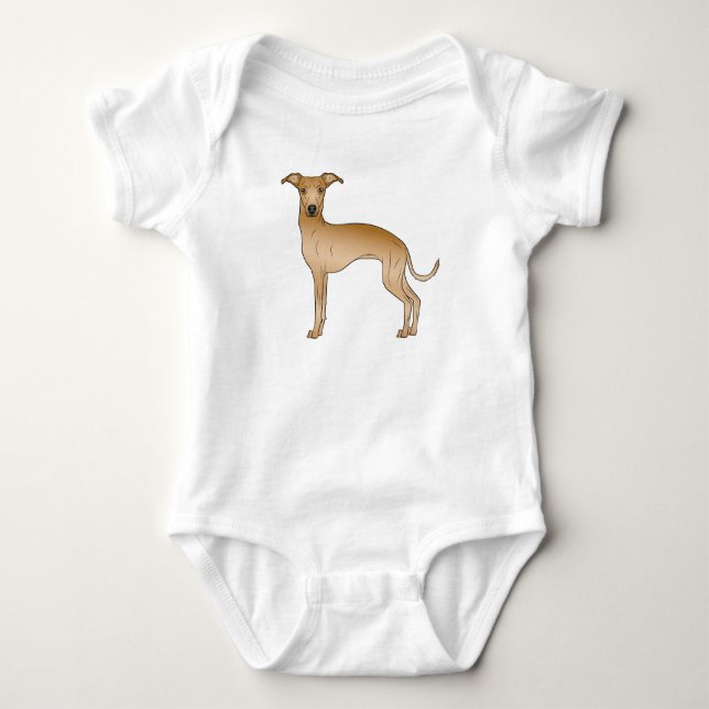Body Conception de chien de dessin animé mignon lévrier (Devant)