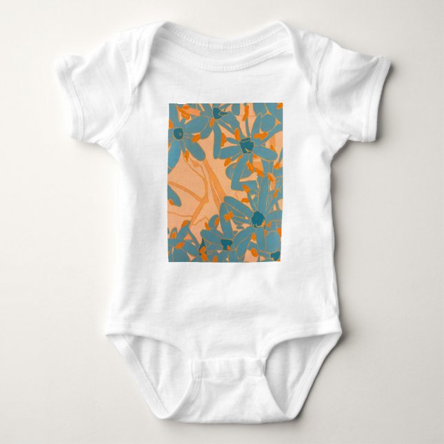 Body Conception de feuille contemporaine en pêche (Devant)