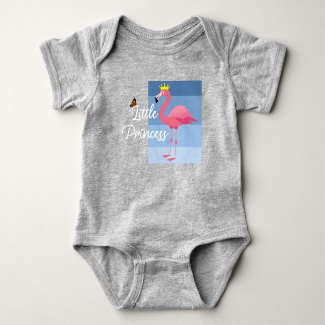 Body Conception de flamant rose de petite princesse - C (Devant)