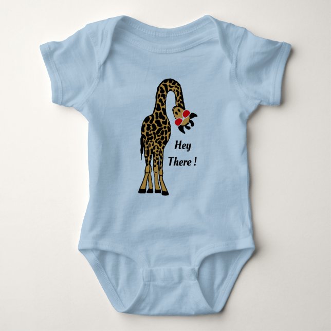 Body Conception de girafe adorable pour bébés Hipster (Devant)