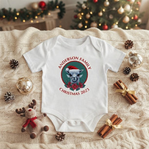 Body Conception de lama de Noël familiale personnalisée