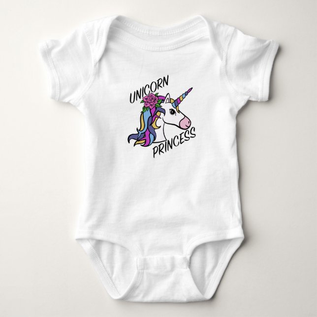 Body Conception de princesse licorne - Bodysuit en jers (Devant)