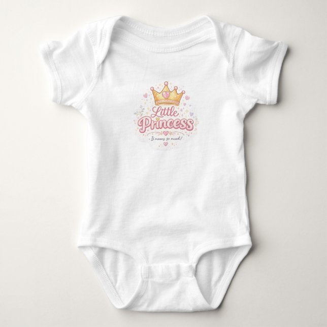 Body Conception de T-Shirt Bébé Mignon Petite Princesse (Devant)