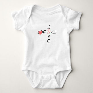 Body Conception d'empreinte de patte de coeur mignon po
