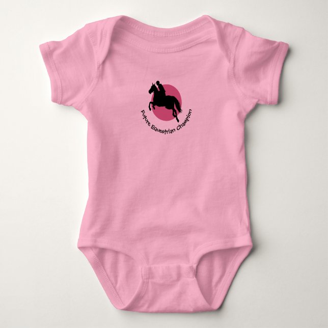 Body Conception équestre Baby-Shirt Bodysuit (Devant)