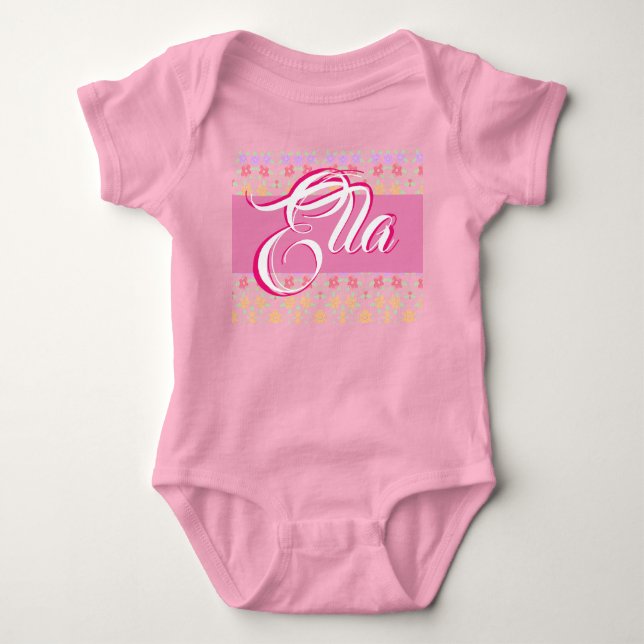 Body Conception fleurie féminine avec typographie nomin (Devant)