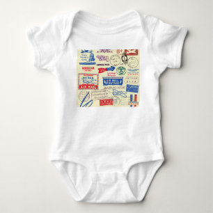 Body Conception vintage du jeu de timbres de document.