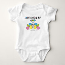 Conçu Par Dieu Abstrait Papillon Bébé Tee - shirts