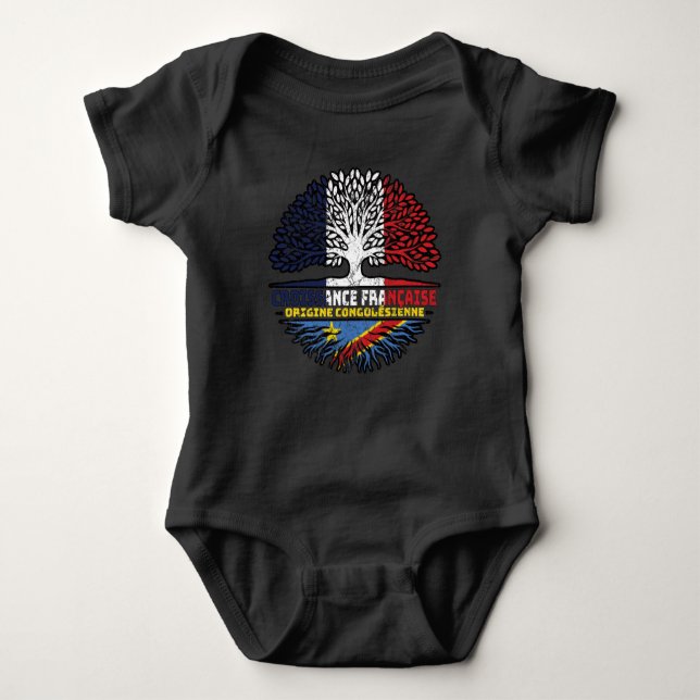 Body Congo, Congo, France, drapeau des racines des arbr (Devant)