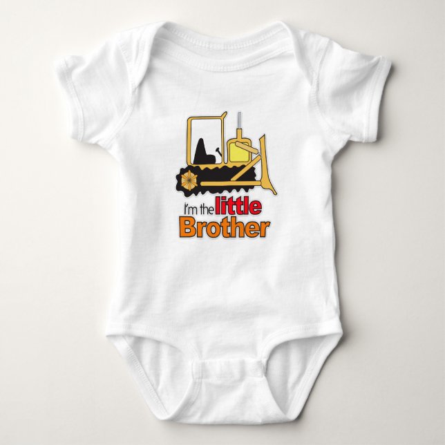 Body Construction Backhoe Digger Petit Frère Chemise (Devant)