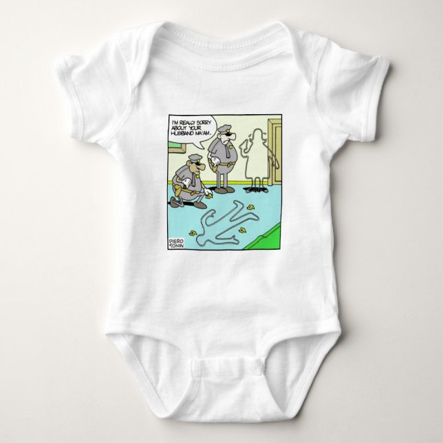 Body Contour à la craie Cadeaux drôles de police et obj (Devant)